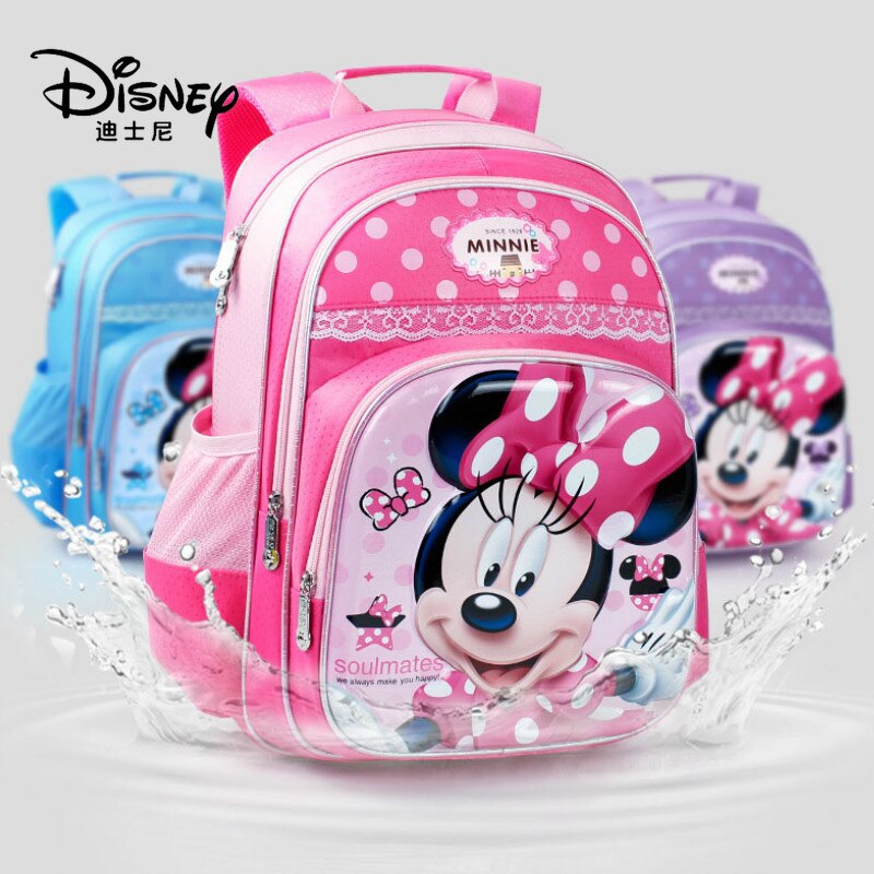 디즈니  미니 마우스 소녀 배낭 어린이 패션 학생 Schoolbag 방수 새로운 핸드백